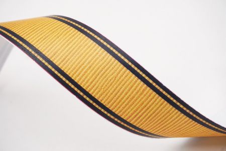 Жовтий & Чорний Край Смугастий Тканинний Риббон Набір_AI